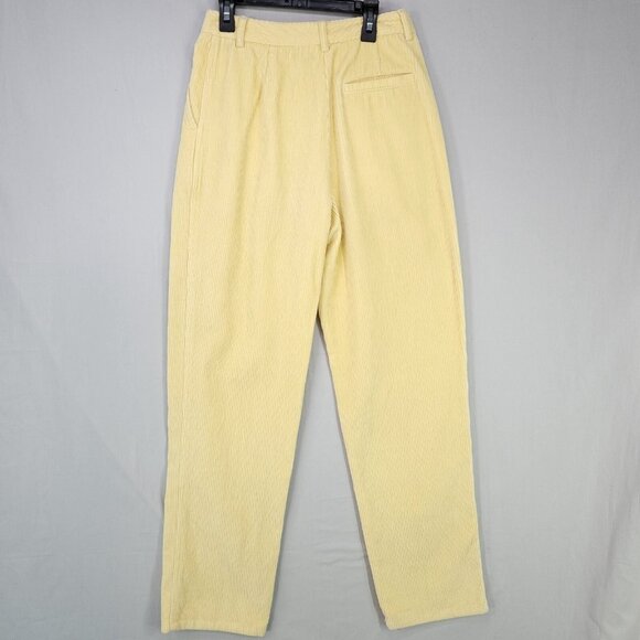 Aritzia Wilfred Free Lennox Pleated Pants Size 4 High Rise Corduroy Mom Baggy - Picture 3 of 15